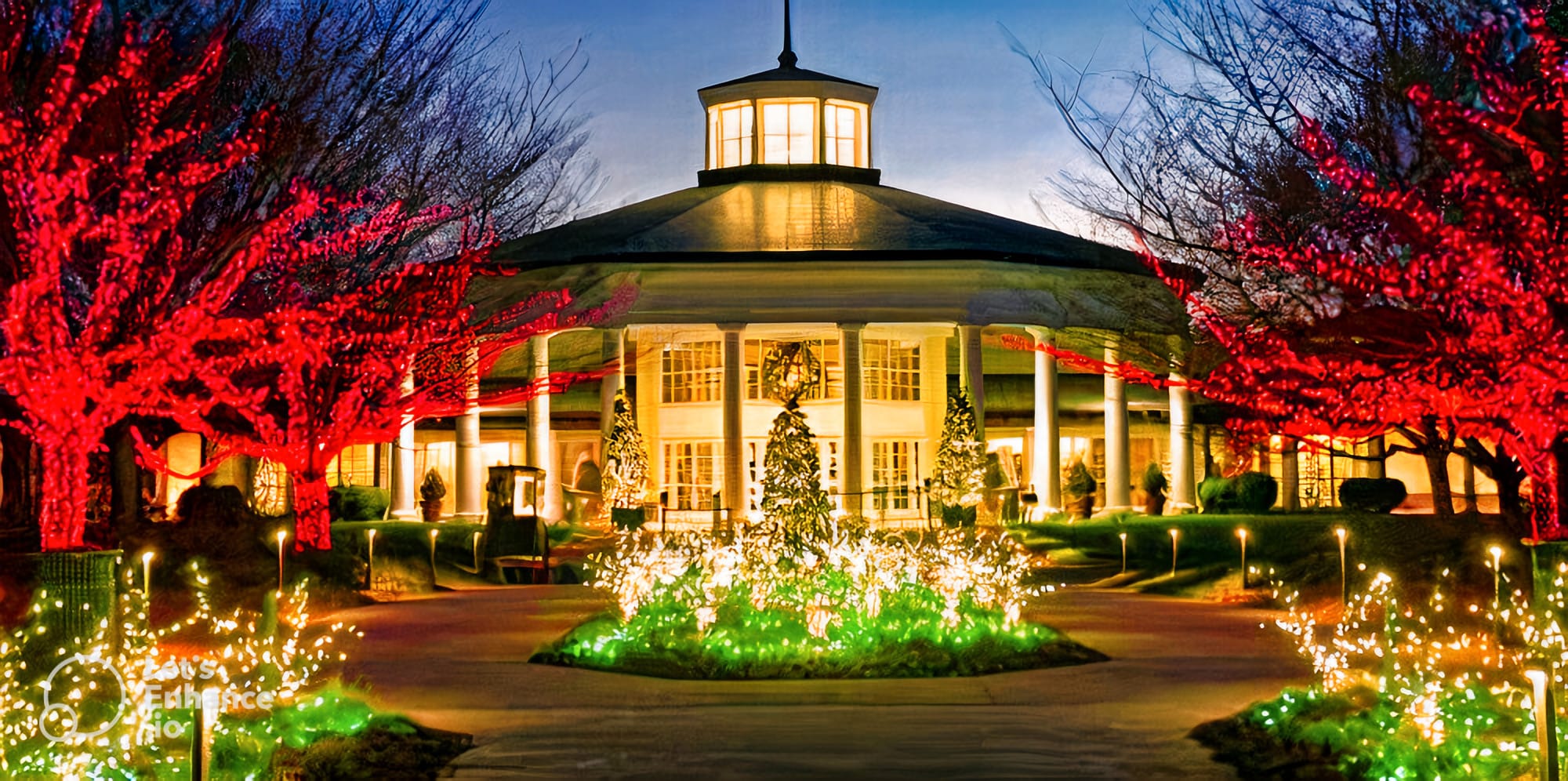 this image shows christmas light installation in Lincol, CA